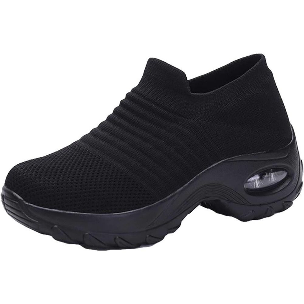 Women Sneakers Walk Shoes Slip-On Air Cushion Casual Travel Platform Loafers 9